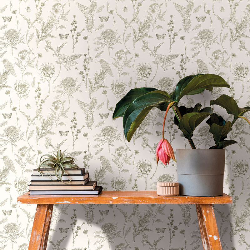 394293 Drawn into Nature Wallpaper by A S Creation