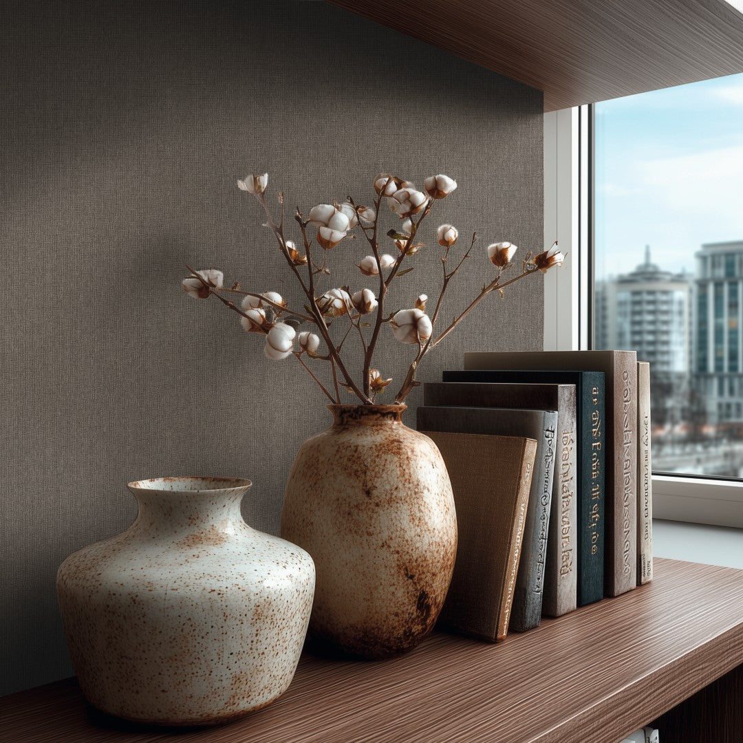 AS399884 Plain Colour Grey Brown Vibes & Styles Wallpaper by A S Creation