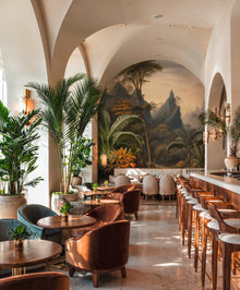 Mountain Jungle Beige / Grey Cuba II Mural by A S Creation — roomshot 3