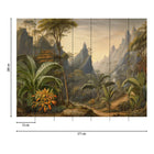Mountain Jungle Beige / Grey Cuba II Mural by A S Creation — flat