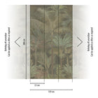 Palm Jungle Beige / Green Cuba II Mural by A S Creation — flat