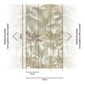 Palm Jungle Beige / Cream Cuba II Mural by A S Creation
