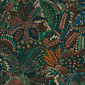Batik Leaf Teal & Rust Cuba II Wallpaper by A S Creation