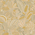 Batik Leaf Gold & Cream Cuba II Wallpaper by A S Creation