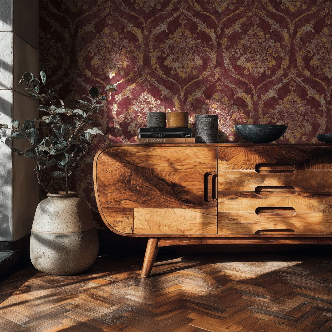 AS790193 Nature Red Metallic Vibes & Styles Wallpaper by A S Creation