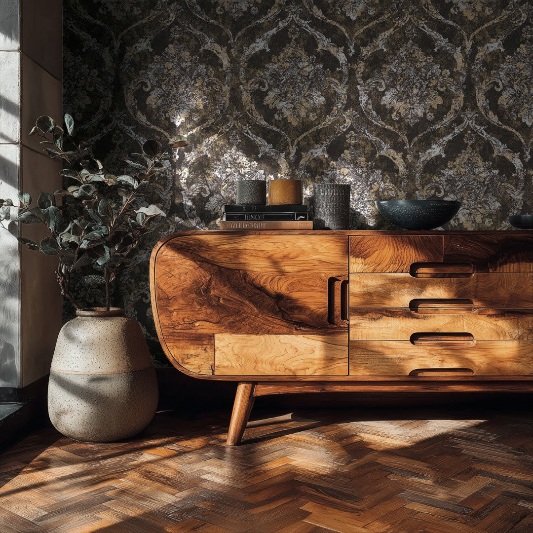 AS790194 Nature Black Metallic Vibes & Styles Wallpaper by A S Creation