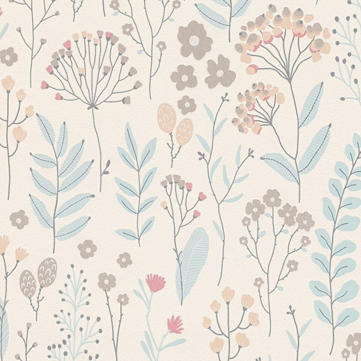 AS790871 Multi-colour, Metallic and White Nature Attractive 3 Wallpaper by A S Creation