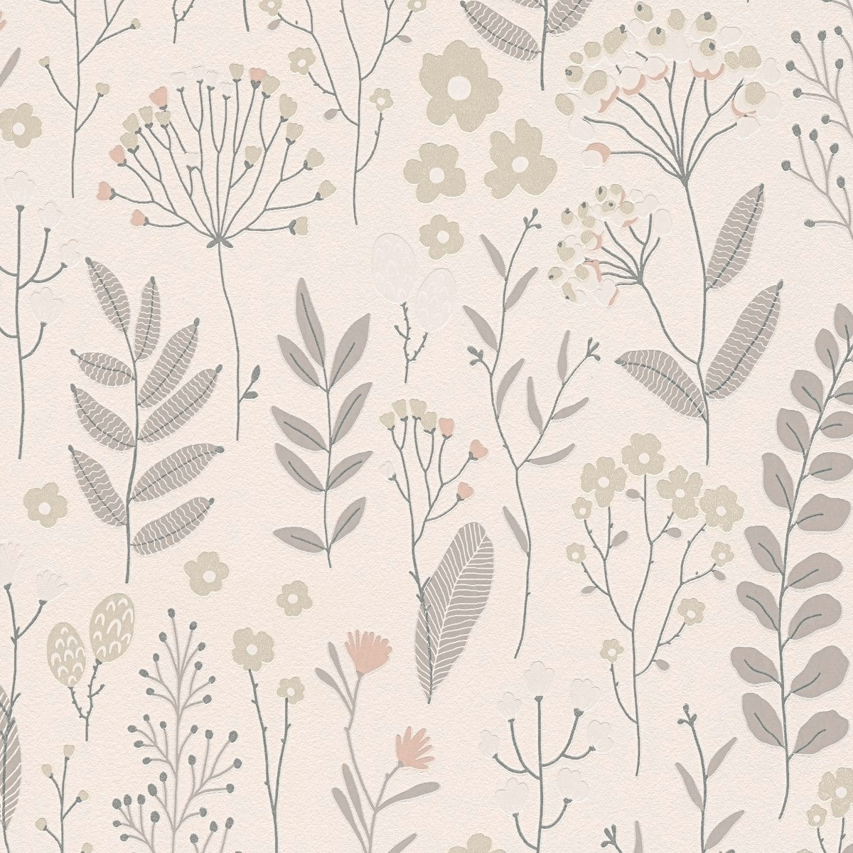 AS790873 Beige, Metallic and Lilac Nature Attractive 3 Wallpaper by A S Creation