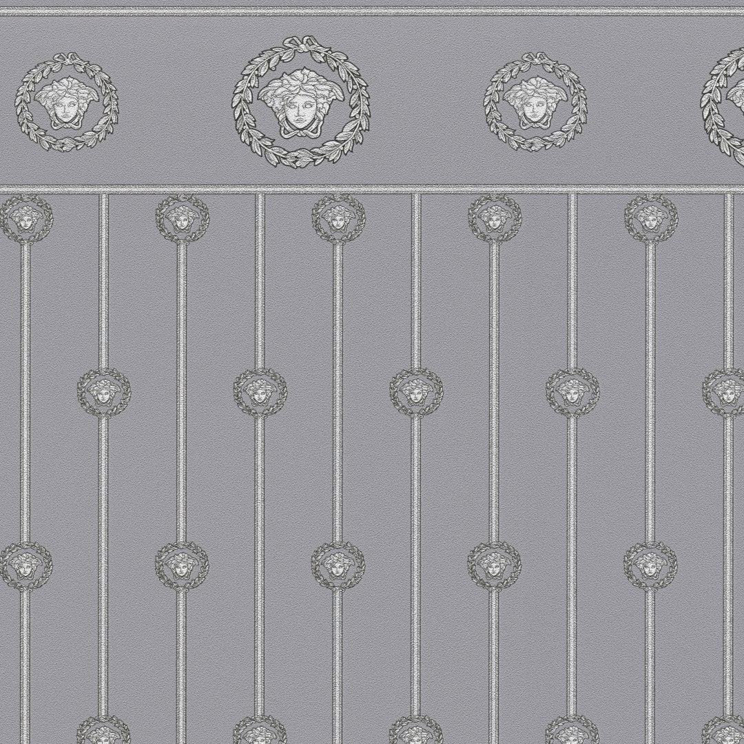 79131-3 Nature Pattern Grey Versace 6 Wallpaper by A S Creation