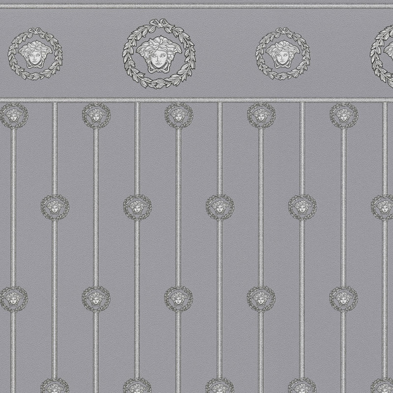 79131-3 Nature Pattern Grey Versace 6 Wallpaper by A S Creation