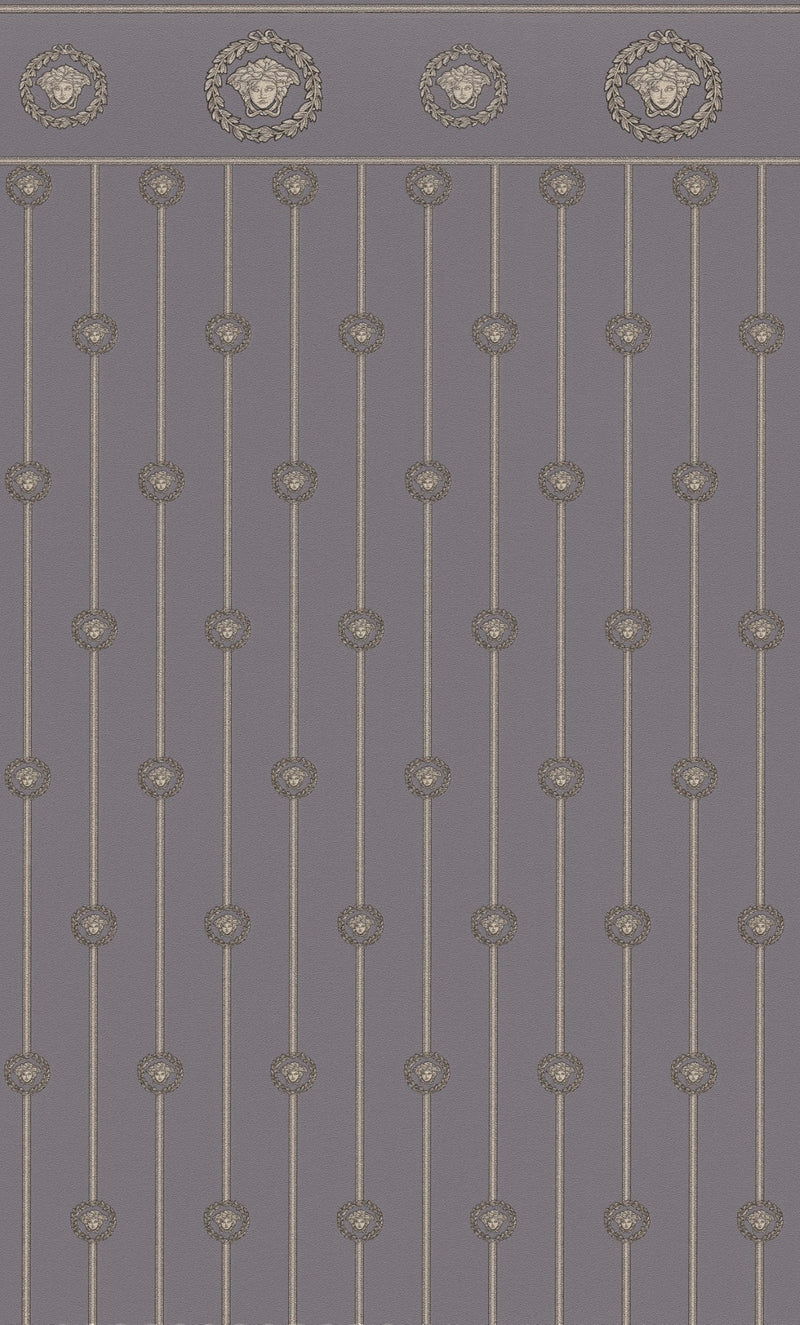 79131-4 Nature Pattern Grey Versace 6 Wallpaper by A S Creation