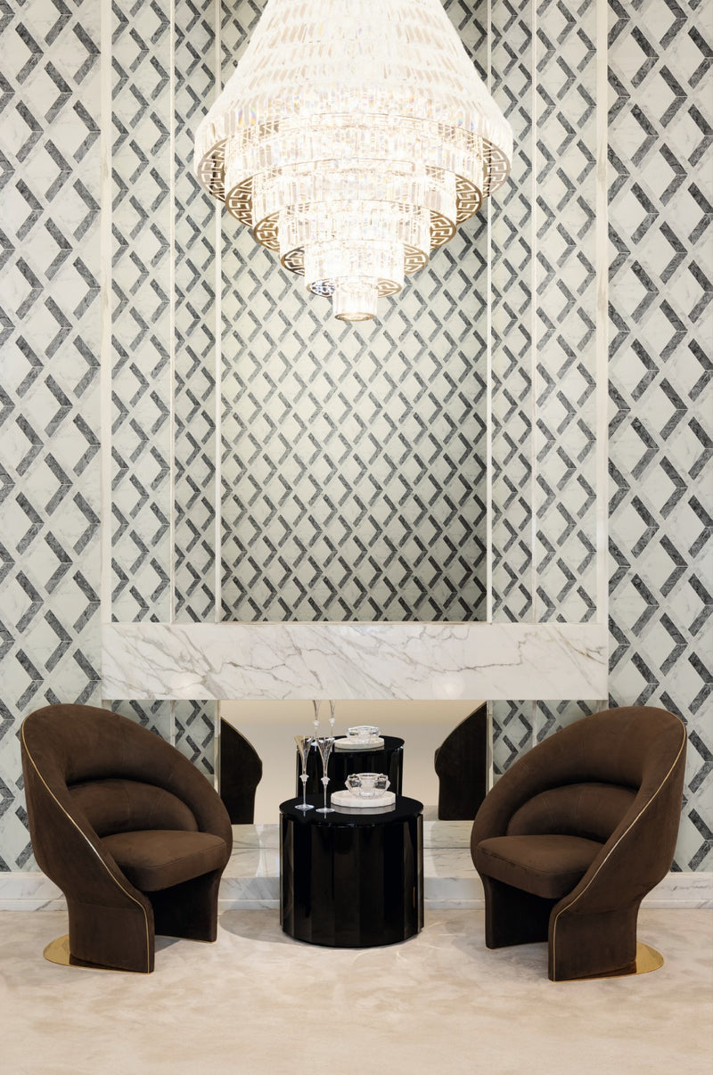 79133-3 Graphical Pattern Grey Versace 6 Wallpaper by A S Creation