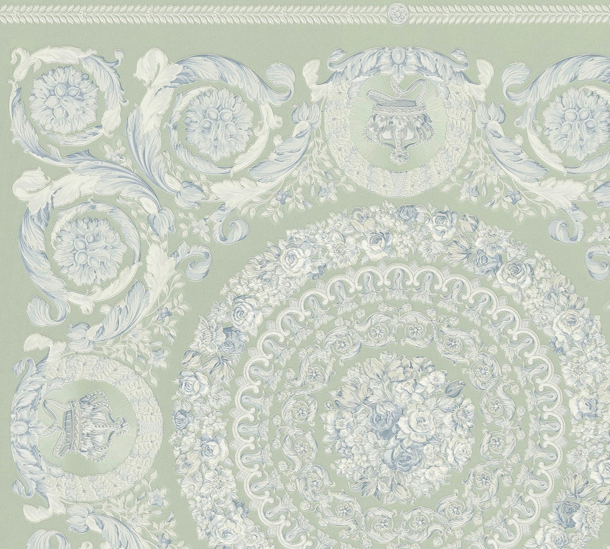 79134-3 Avantgarde Pattern Blue Versace 6 Wallpaper by A S Creation