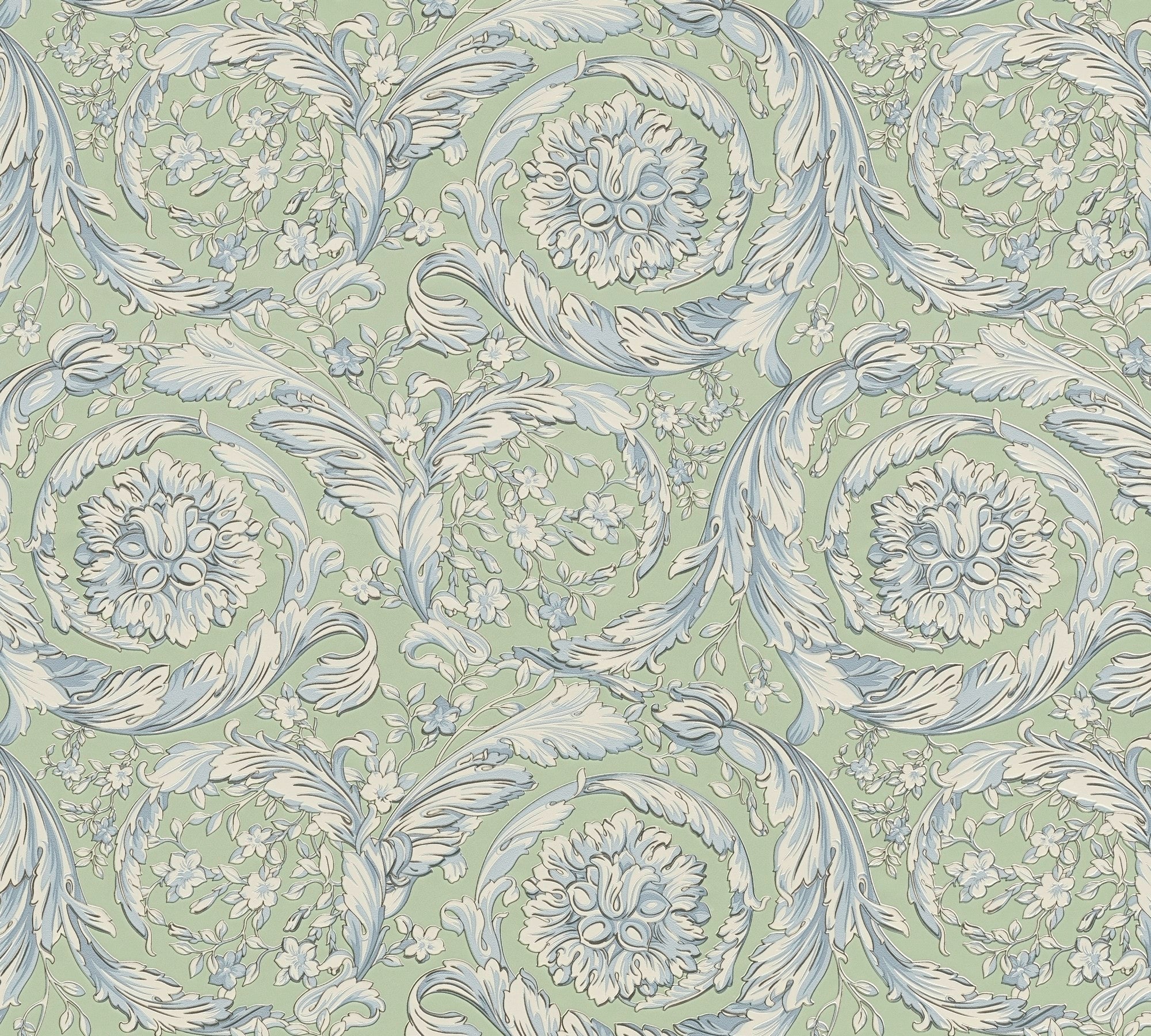 79135-1 Classic - Traditional Pattern Blue Versace 6 Wallpaper by A S Creation