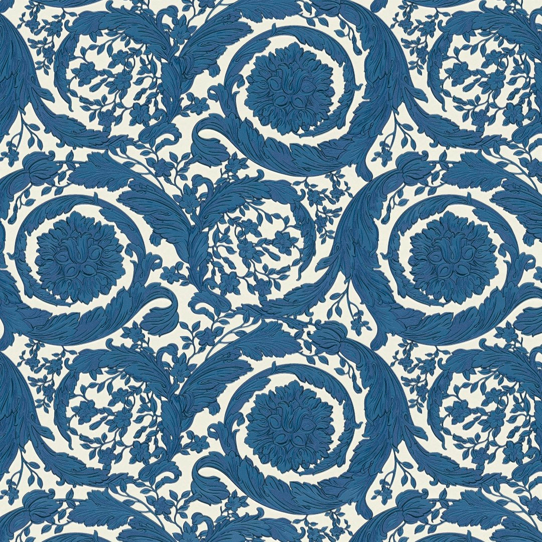 79135-4 Classic - Traditional Pattern Blue Versace 6 Wallpaper by A S Creation