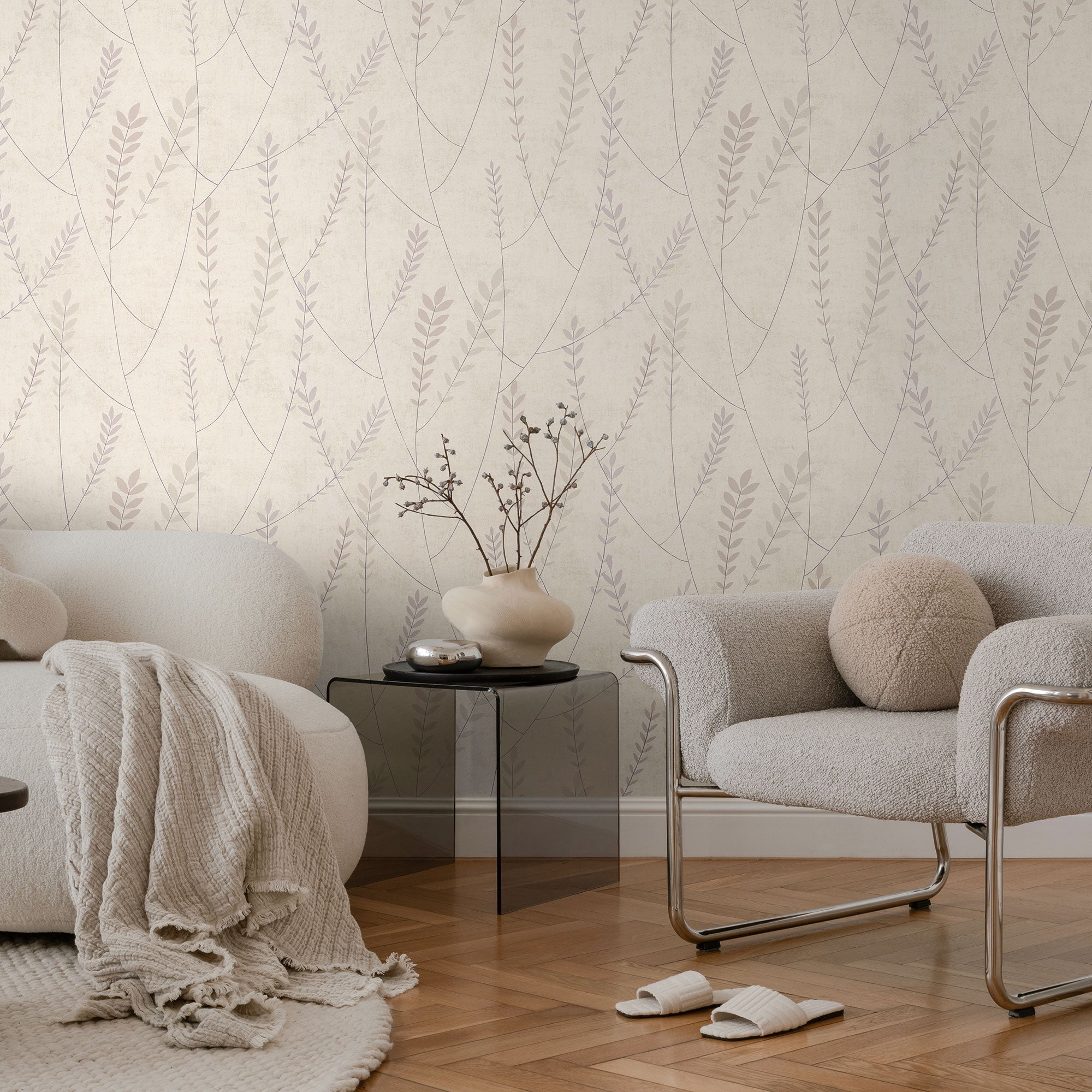 791464 Floral Beige Wallpaper by A S Creation