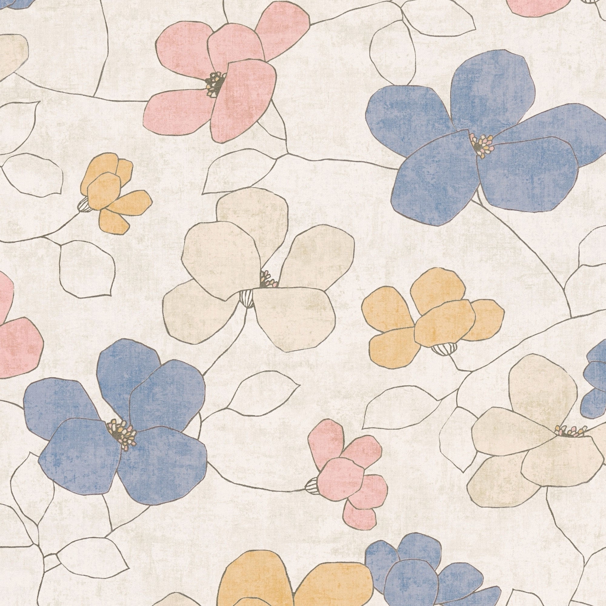 791472 Floral Beige Wallpaper by A S Creation