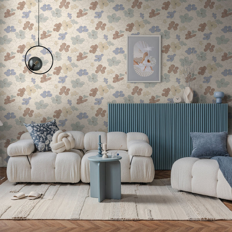 791473 Floral Brown Wallpaper by A S Creation