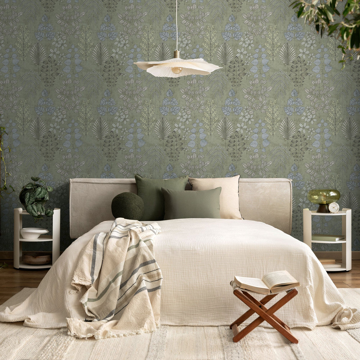 Floral Grey Nordic Feeling Wallpaper by A S Creation