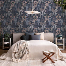 791494 Floral Blue Wallpaper by A S Creation