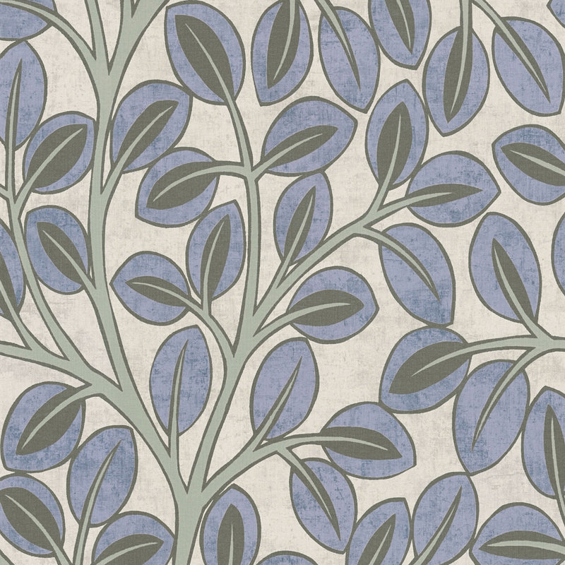 791501 Floral Blue Wallpaper by A S Creation