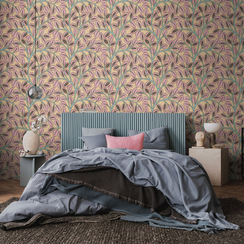791504 Floral Brown Wallpaper by A S Creation