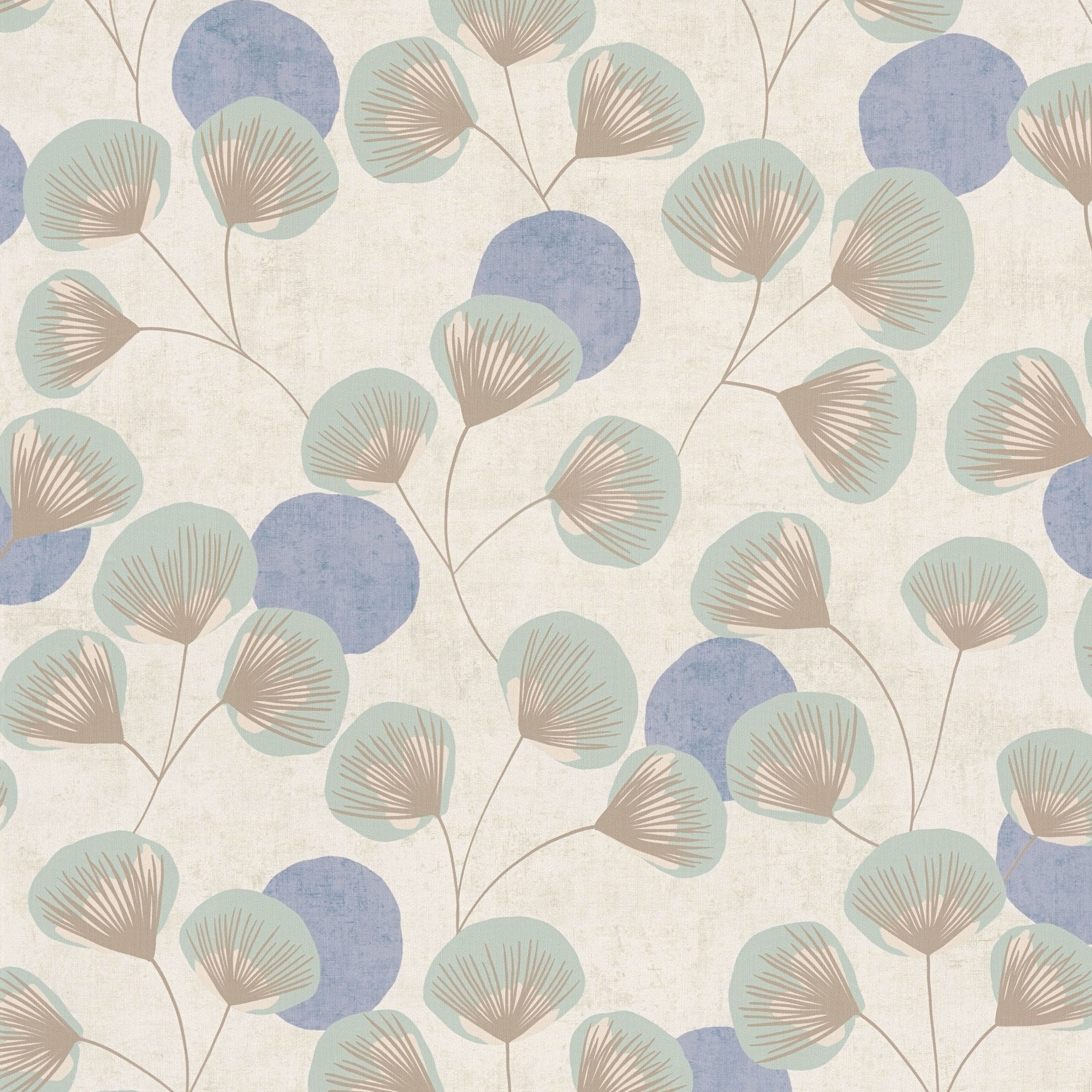 791511 Floral Blue Wallpaper by A S Creation