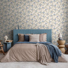 791511 Floral Blue Wallpaper by A S Creation