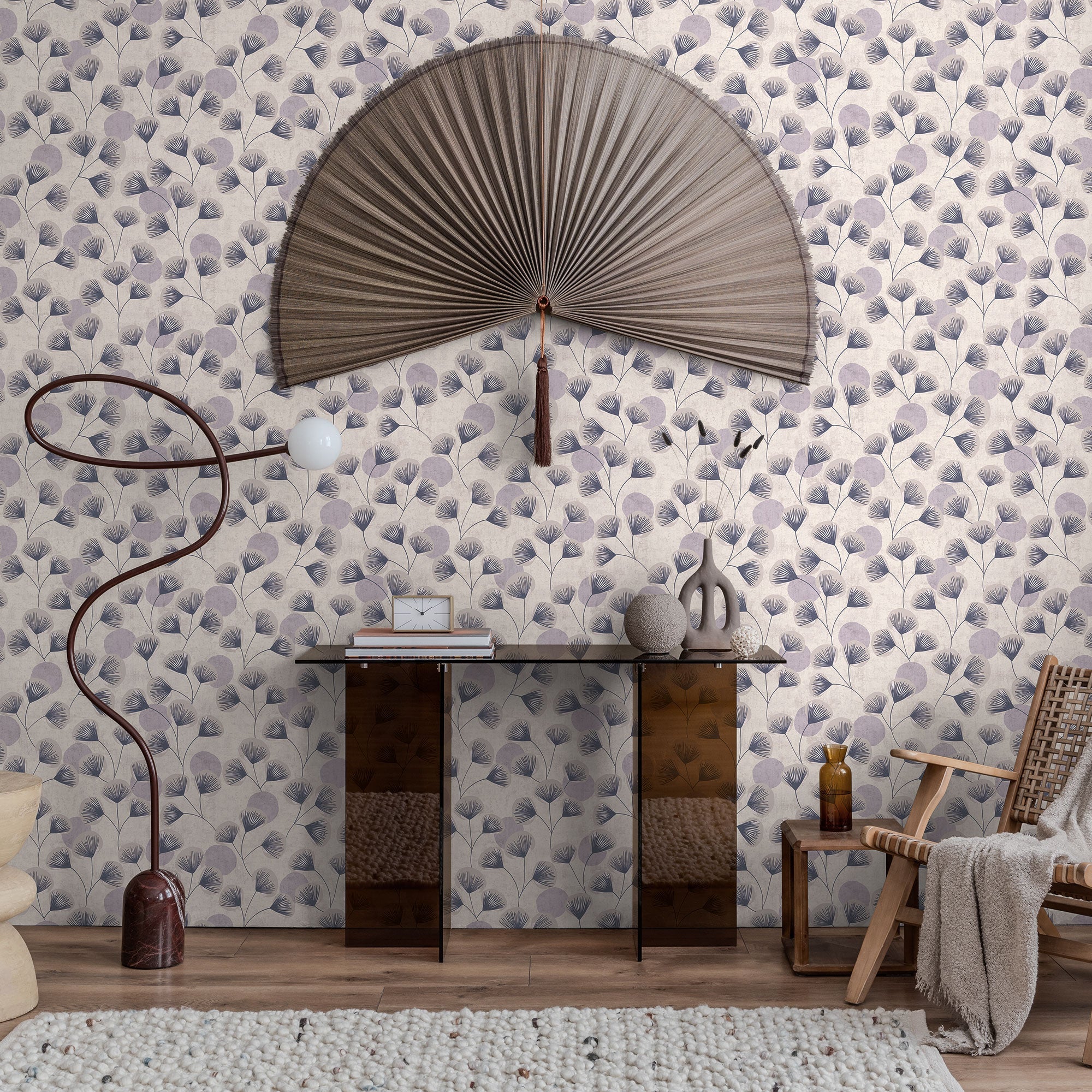 791512 Floral Blue Wallpaper by A S Creation