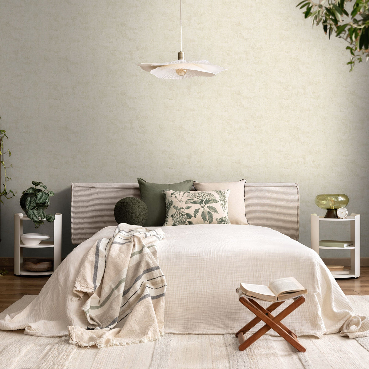 Fabric Beige Nordic Feeling Wallpaper by A S Creation