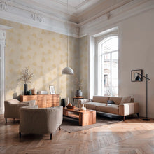 Linear Fan Cream & Gold Cuba II Wallpaper by A S Creation — roomshot 1