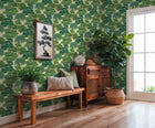 Bonsai Grove Emerald Cuba II Wallpaper by A S Creation — roomshot 2
