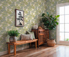 Bonsai Grove Sage Cuba II Wallpaper by A S Creation — roomshot 1
