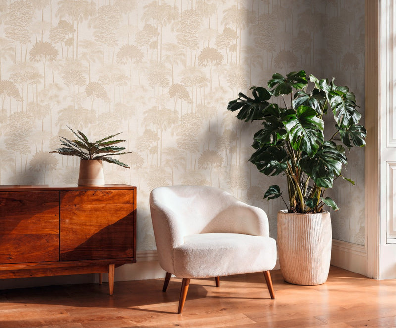 Palm Forest Cream Cuba II Wallpaper by A S Creation — roomshot 1