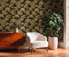 Palm Forest Black & Gold Cuba II Wallpaper by A S Creation — roomshot 2