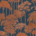 Palm Forest Terracotta & Navy Cuba II Wallpaper by A S Creation