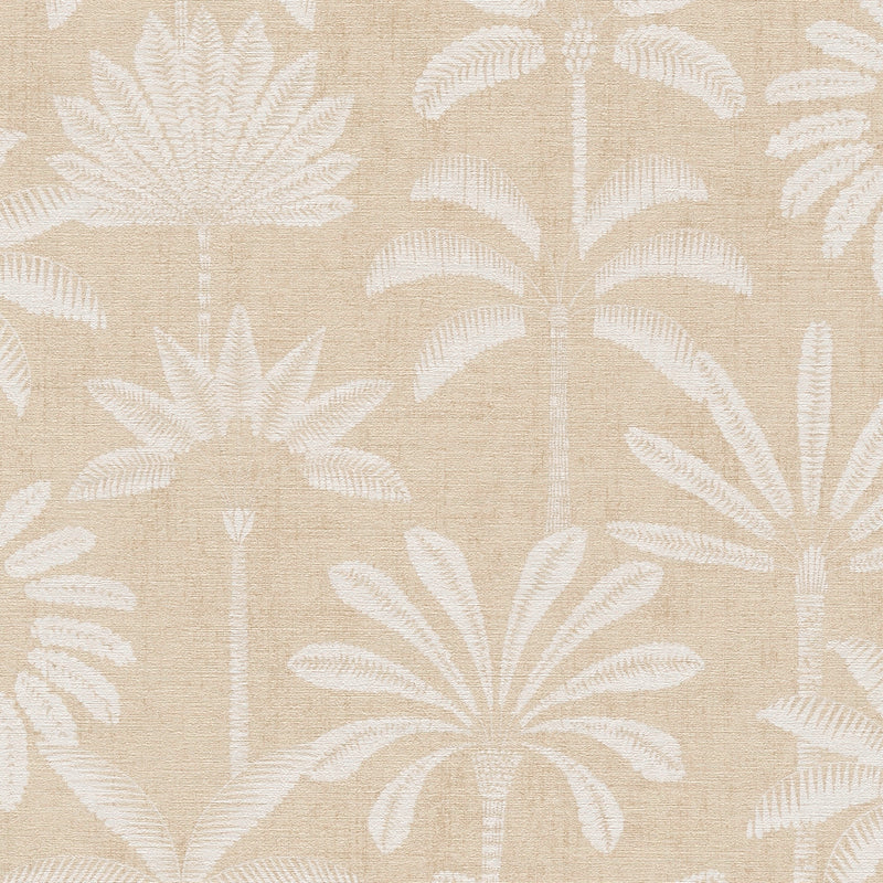 Fan Palm Natural Cuba II Wallpaper by A S Creation — flat