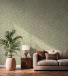 Fan Palm Green Cuba II Wallpaper by A S Creation — roomshot 2