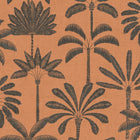 Fan Palm Coral & Black Cuba II Wallpaper by A S Creation — flat