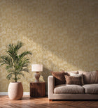 Fan Palm Ochre & Cream Cuba II Wallpaper by A S Creation — roomshot 2