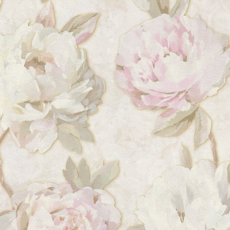 791671 Nature Green Cream Wallpaper by A S Creation