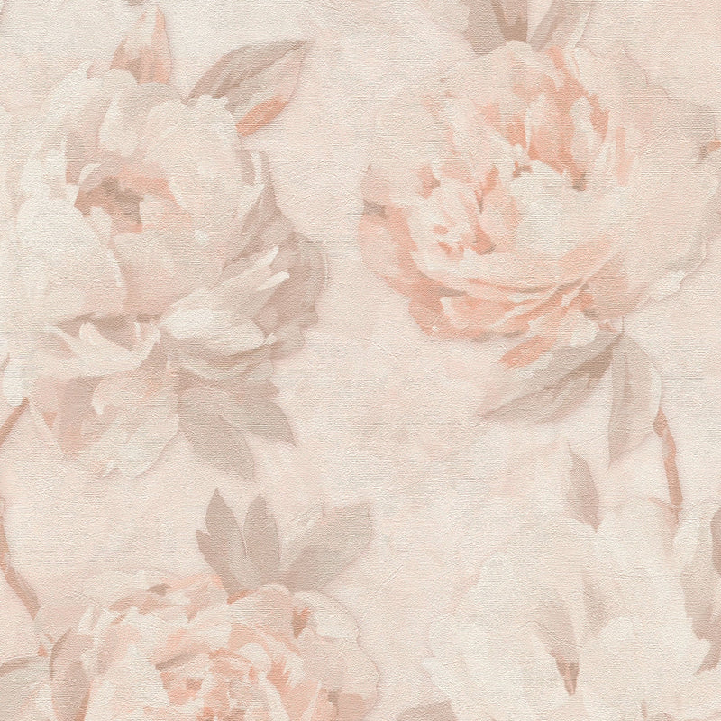 791672 Nature Orange Cream Wallpaper by A S Creation