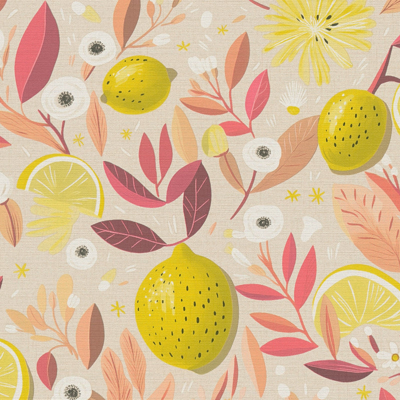 791693 Nature Yellow Beige Wallpaper by A S Creation