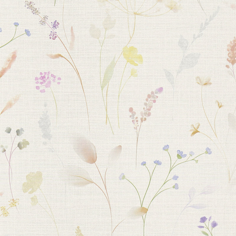 791701 Floral Multi-Colour Beige Wallpaper by A S Creation