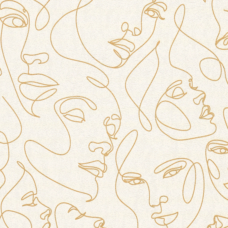 791722 Nature Metallic Beige Wallpaper by A S Creation