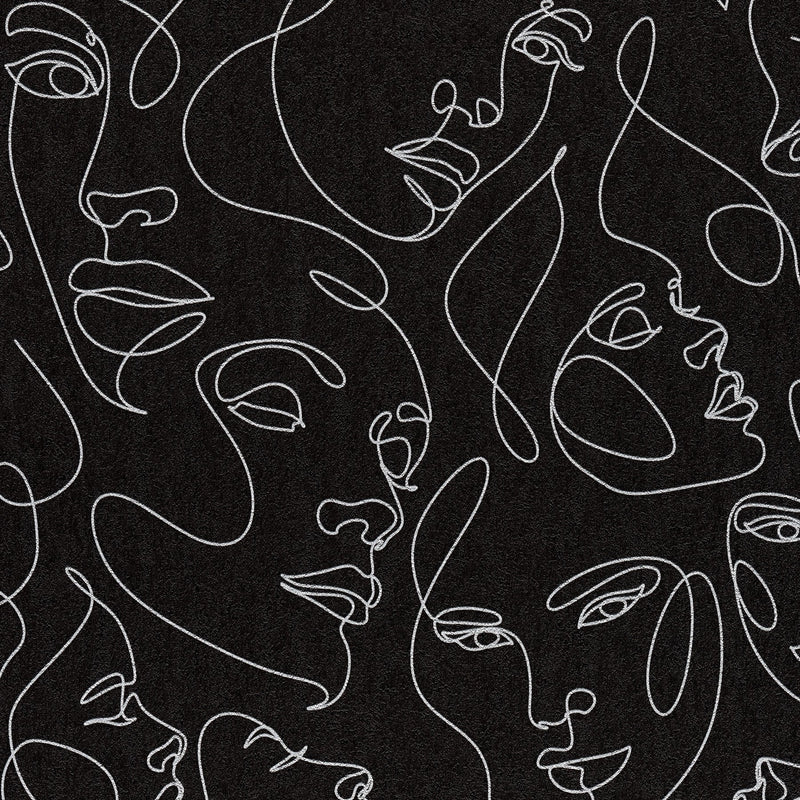 791723 Nature Black Metallic Wallpaper by A S Creation