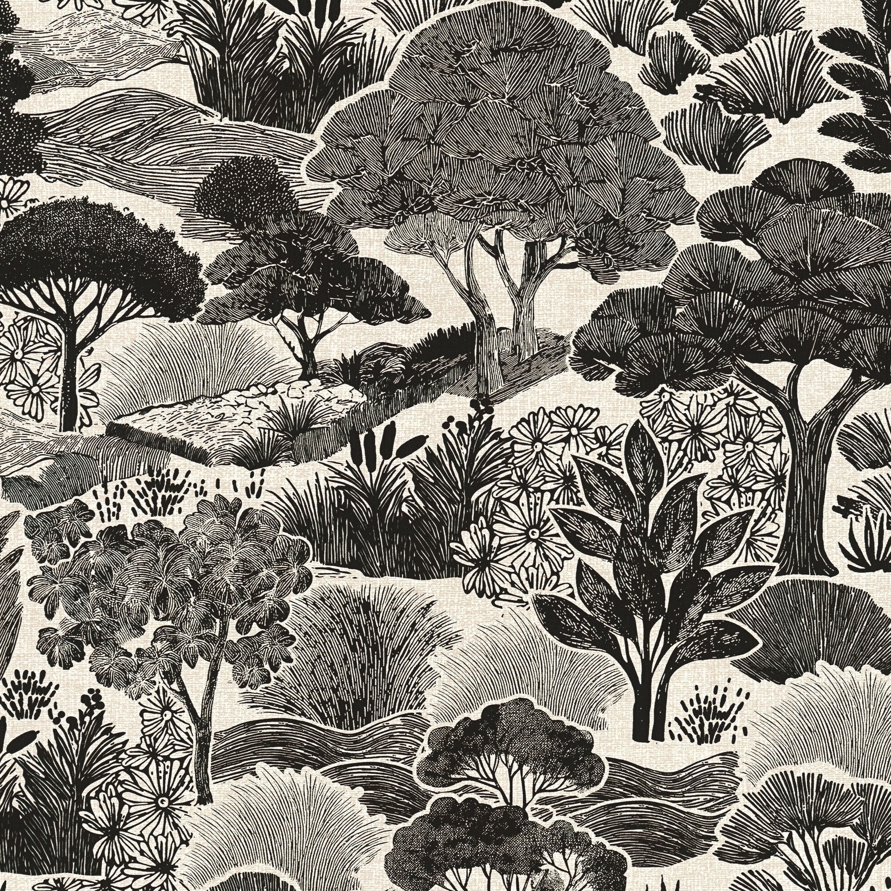 791853 Nature Black Grey Wallpaper by A S Creation