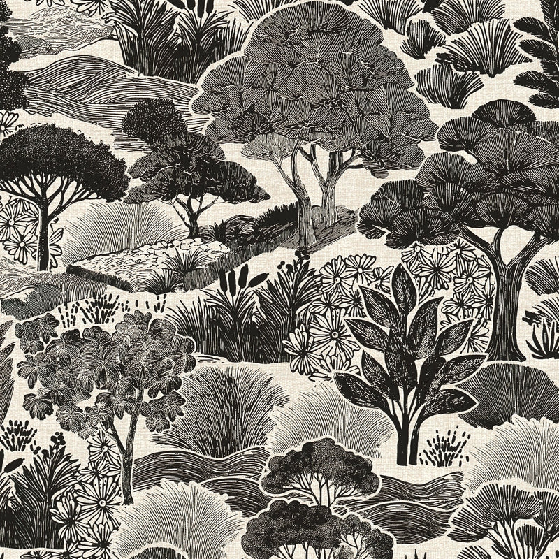 791853 Nature Black Grey Wallpaper by A S Creation
