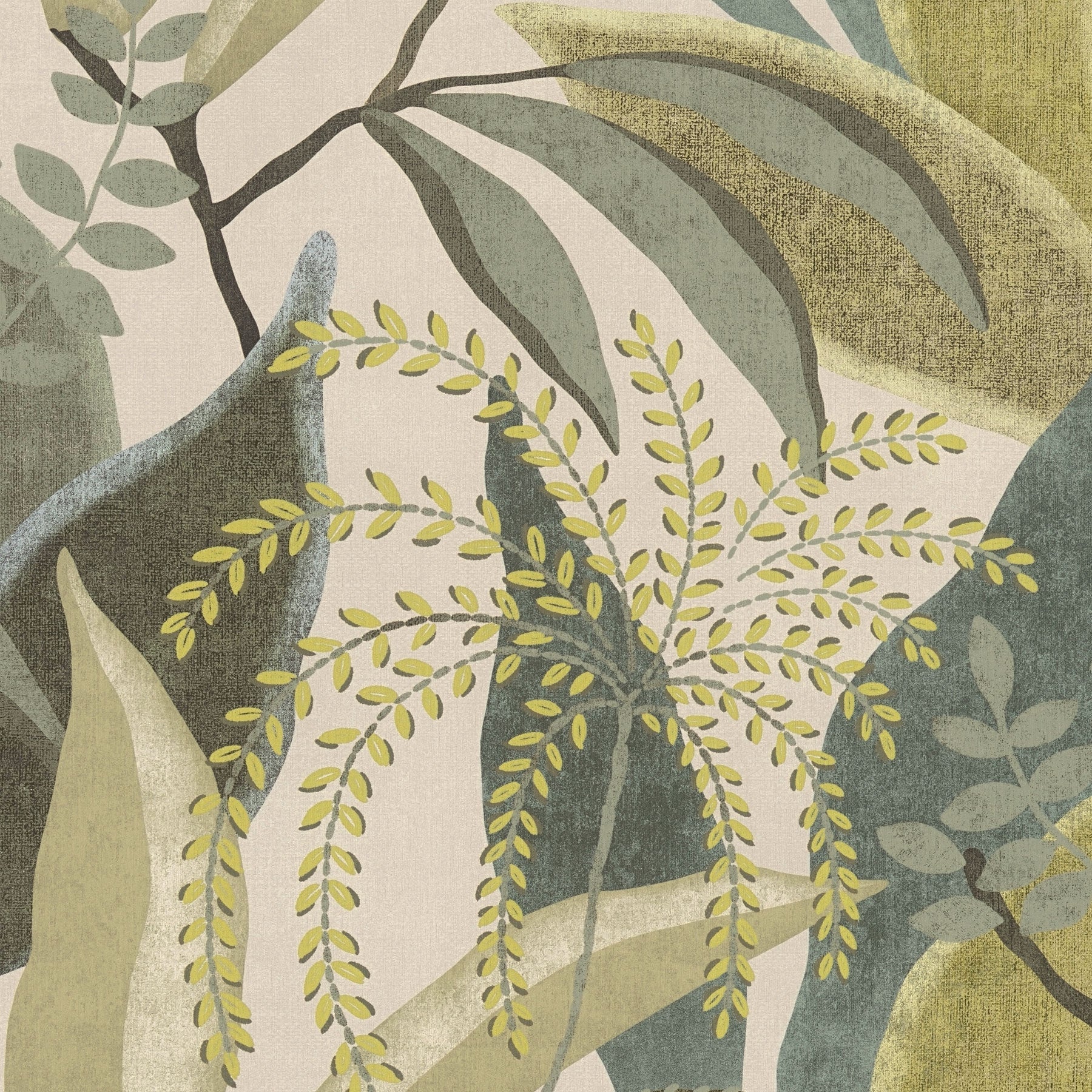 791864 Nature Green Cream Wallpaper by A S Creation