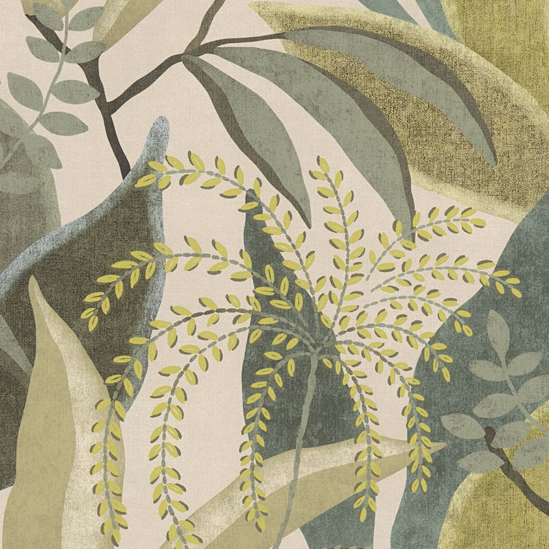 791864 Nature Green Cream Wallpaper by A S Creation